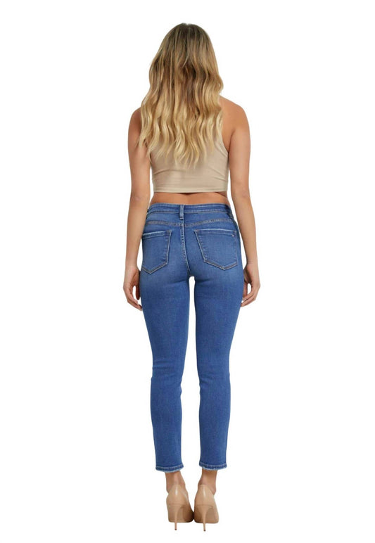 Mica Denim - Mid-rise Cigarette Ankle Jeans