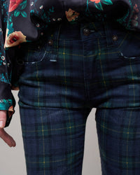 R13 Kick Fit Jean in printed tartan - women's jeans - view 4