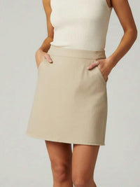 She + Sky - Faux Leather Mini Skirt