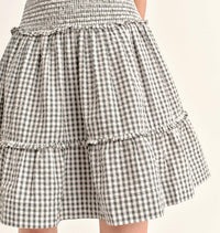 Cartolina Nantucket Rhett Mini Dress in moss - women's dress - alternate view
