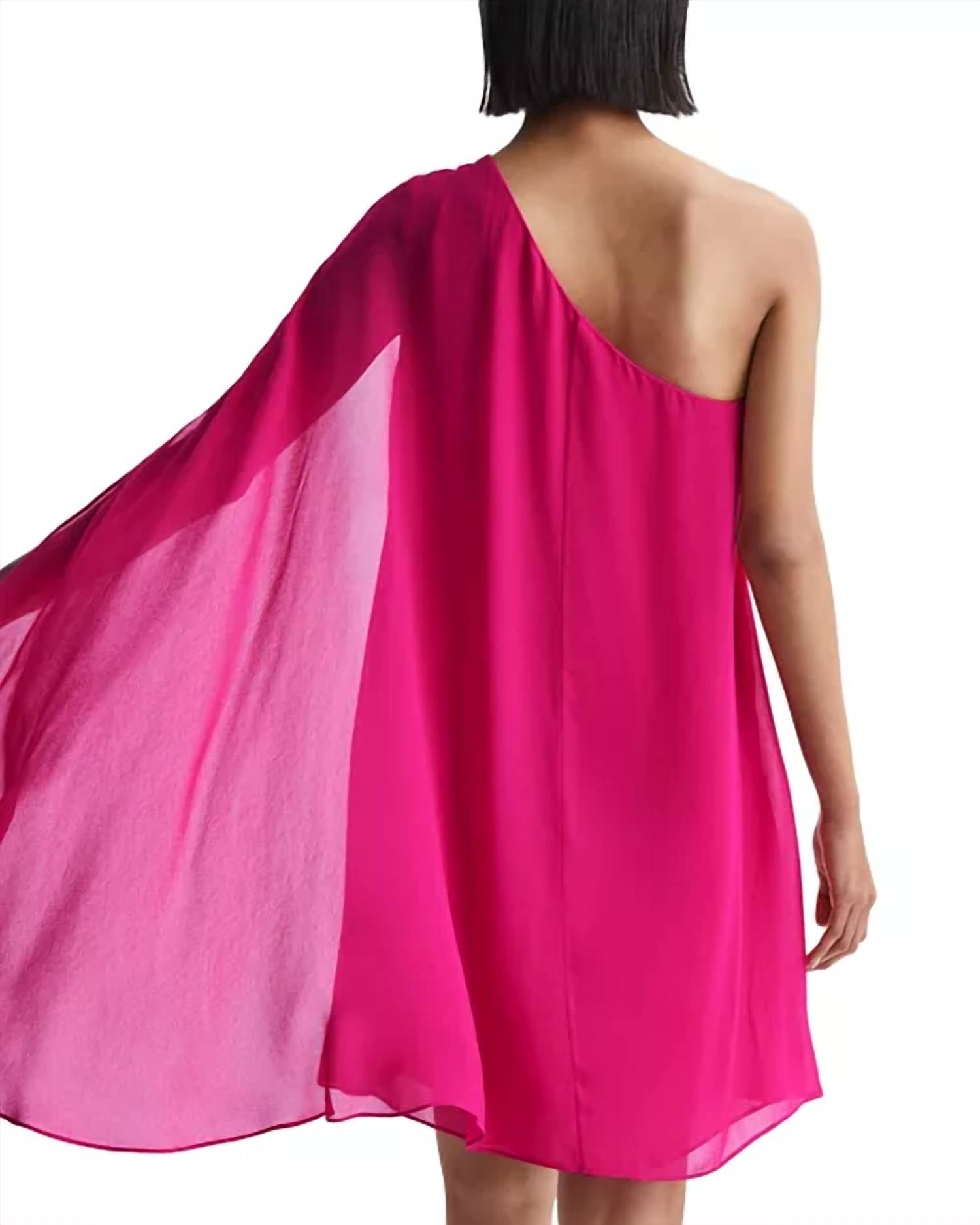 Reiss - Fleur Sheer Cape Sleeve Dress