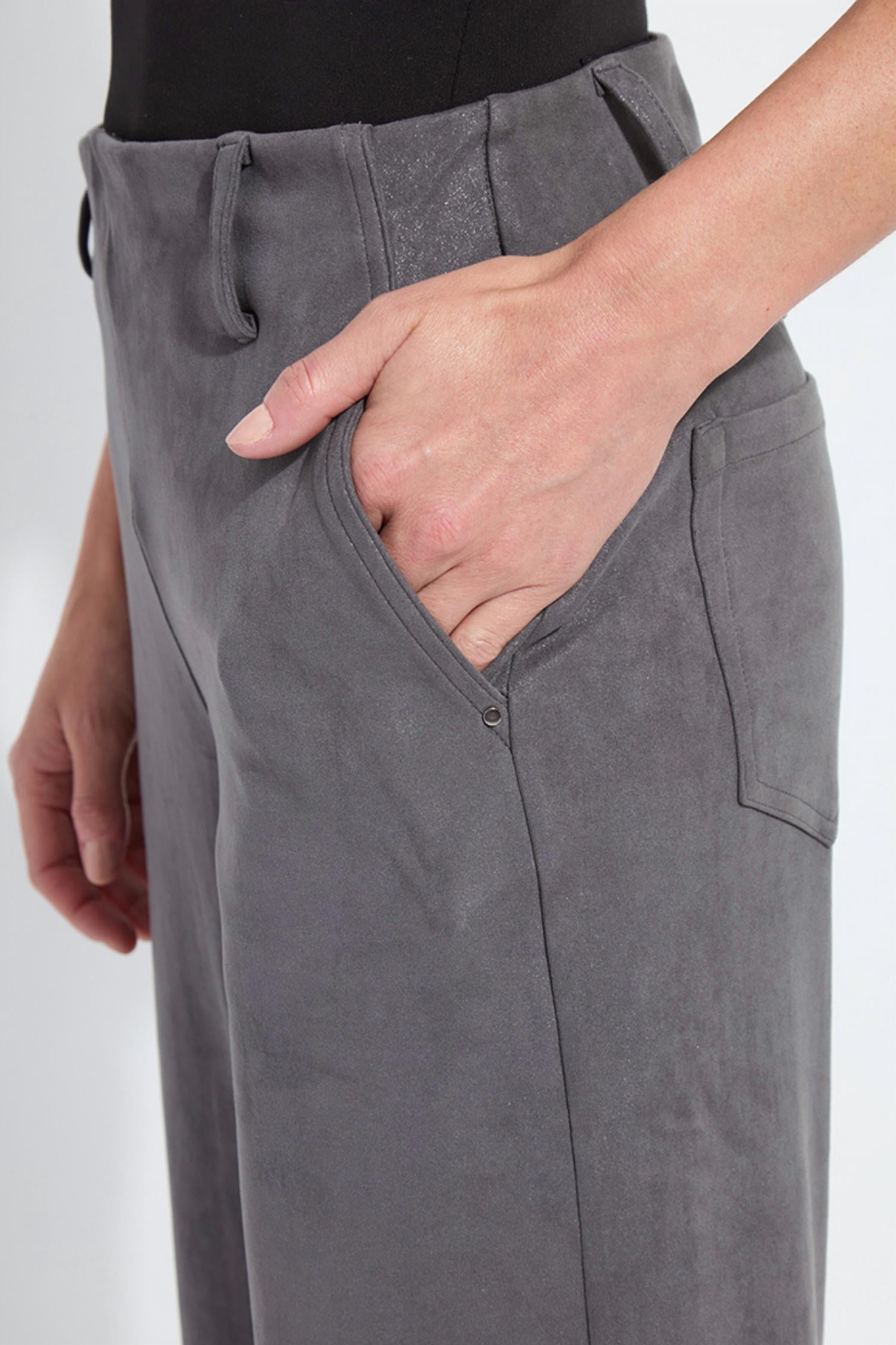 Lysse - Amina Patent Foil Suede Pant