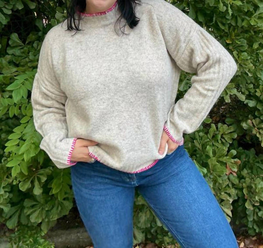 White Birch - Mock Neck Sweater