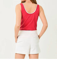Lilly Pulitzer - Gabbie Crochet Trimmed Knit Top