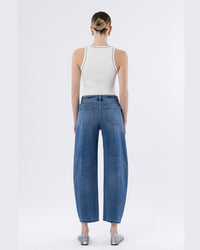 Vervet By Flying Monkey - Viola High Rise Barrel Jeans