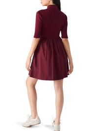 STEVE MADDEN Berlina Dress in wine - women's dress - alternate view