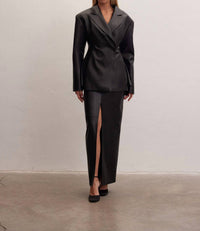 Le Cle - Eclipse Leather Blazer