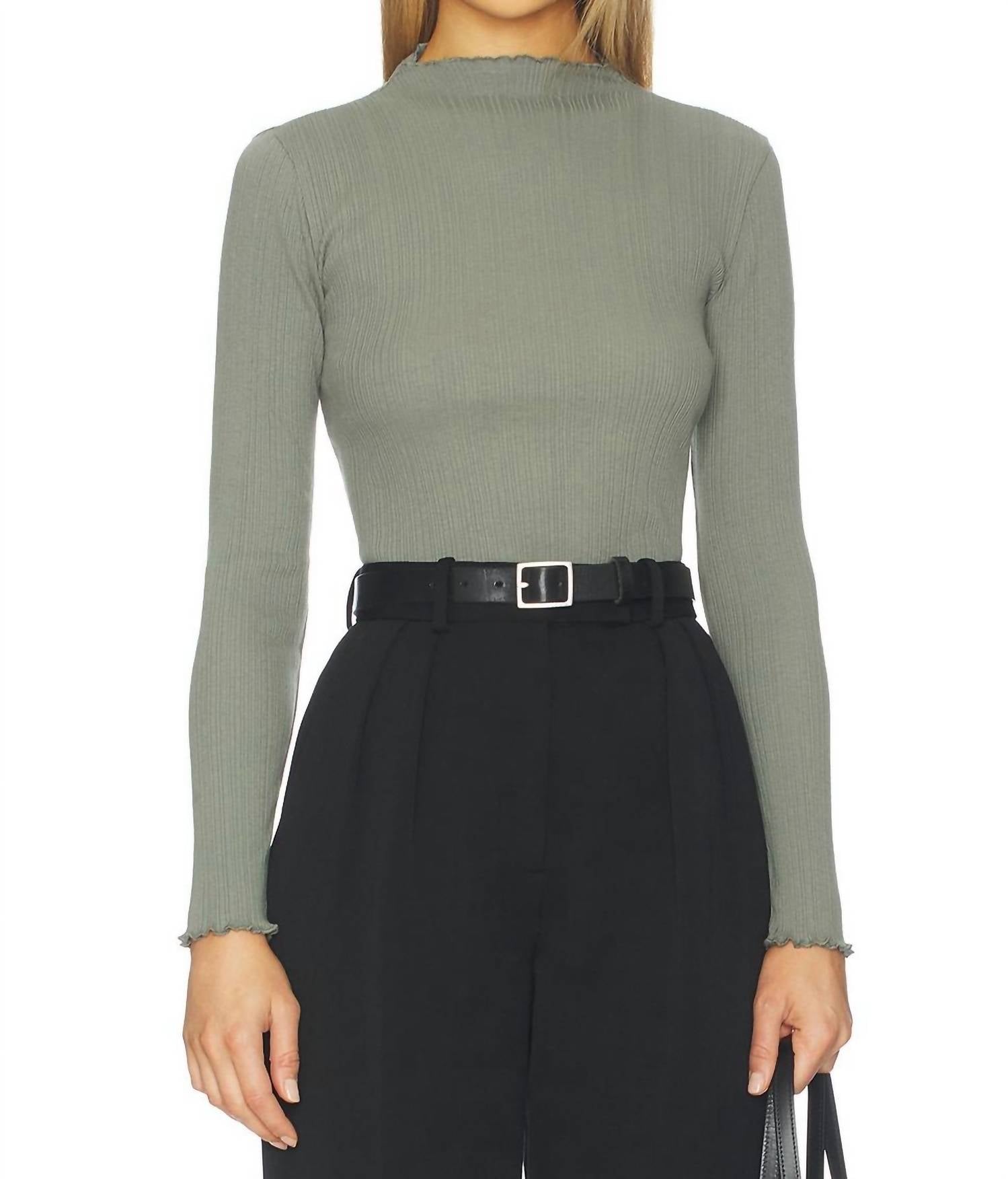 Nation Ltd - Brenna Mock Neck Top