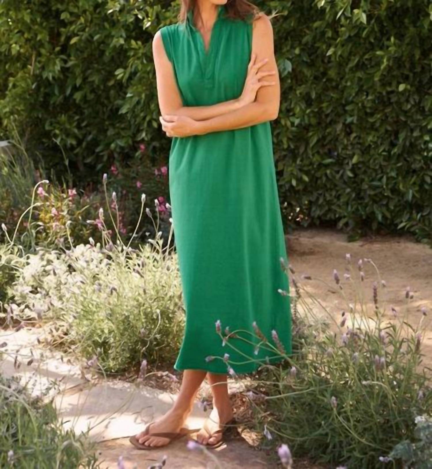 Frank & Eileen - Lily Popover Henley Tank Midi Dress