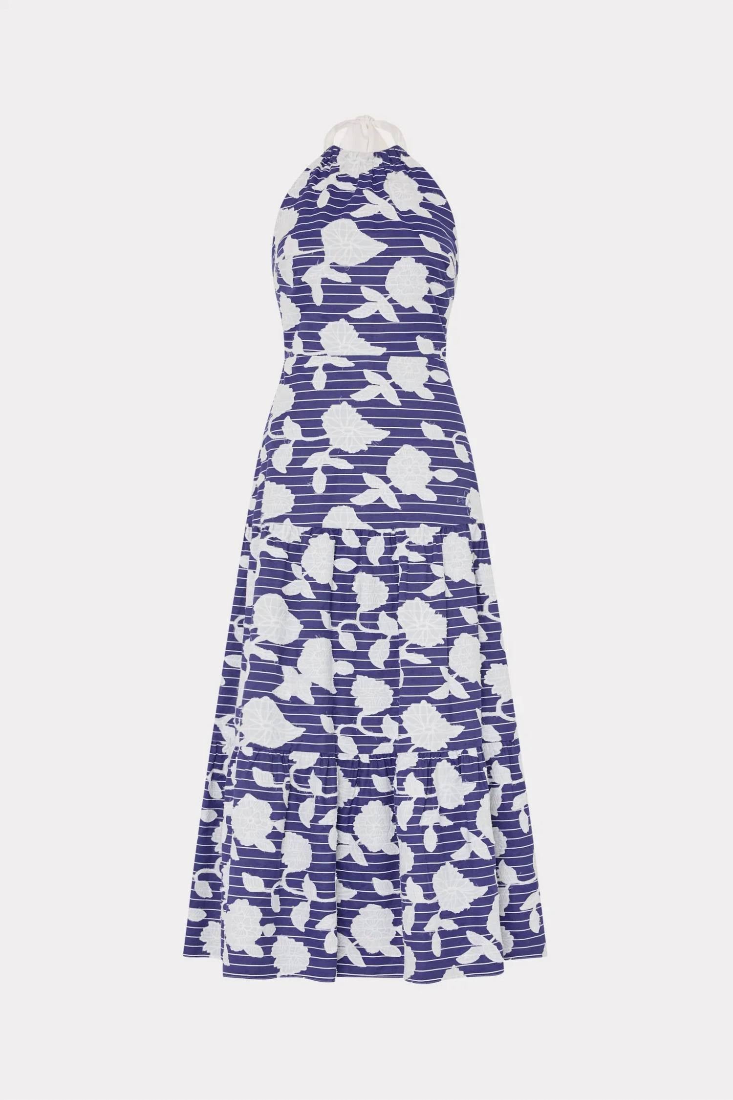 Milly - HAYDEN FLORAL EMBROIDERED MIDI DRESS