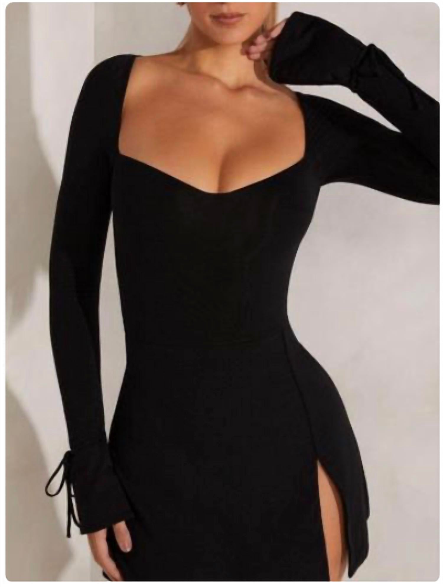 Oh Polly - Sweetheart Long Sleeve Mini Dress