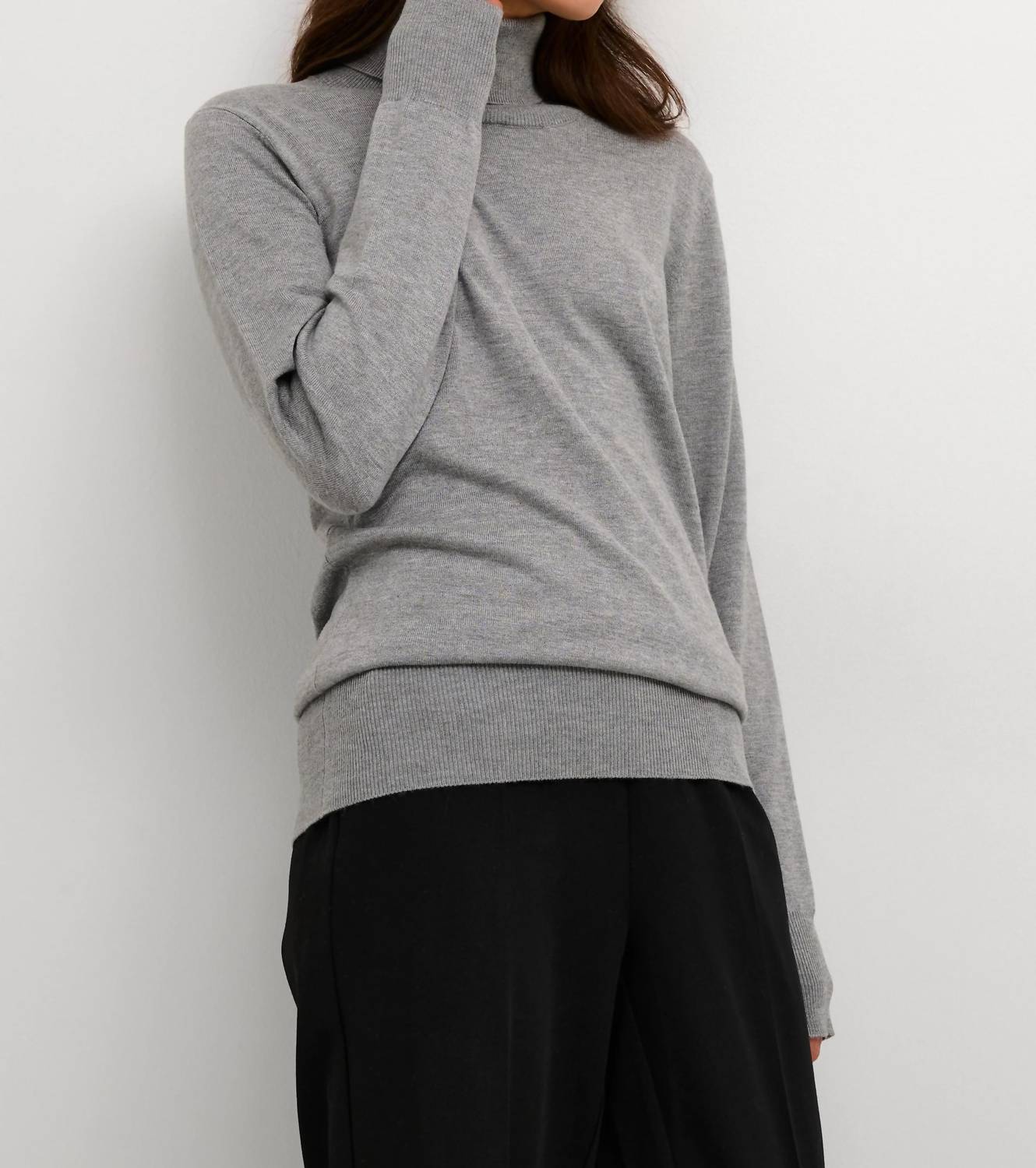 Kaffe - Astrid Long Sleeve Regular Fit Roll Neck Top