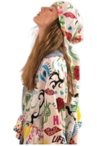 Me369 - Daisy Long Sleeve Kimono Jacket