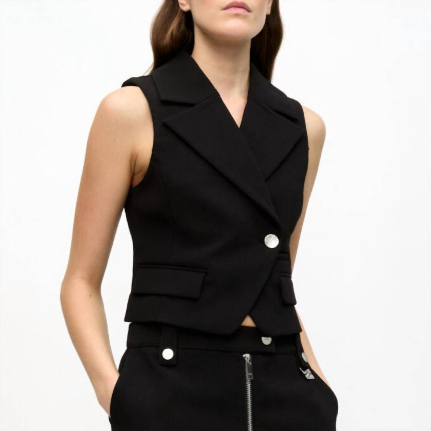 Ganni - Bonded Crepe Vest