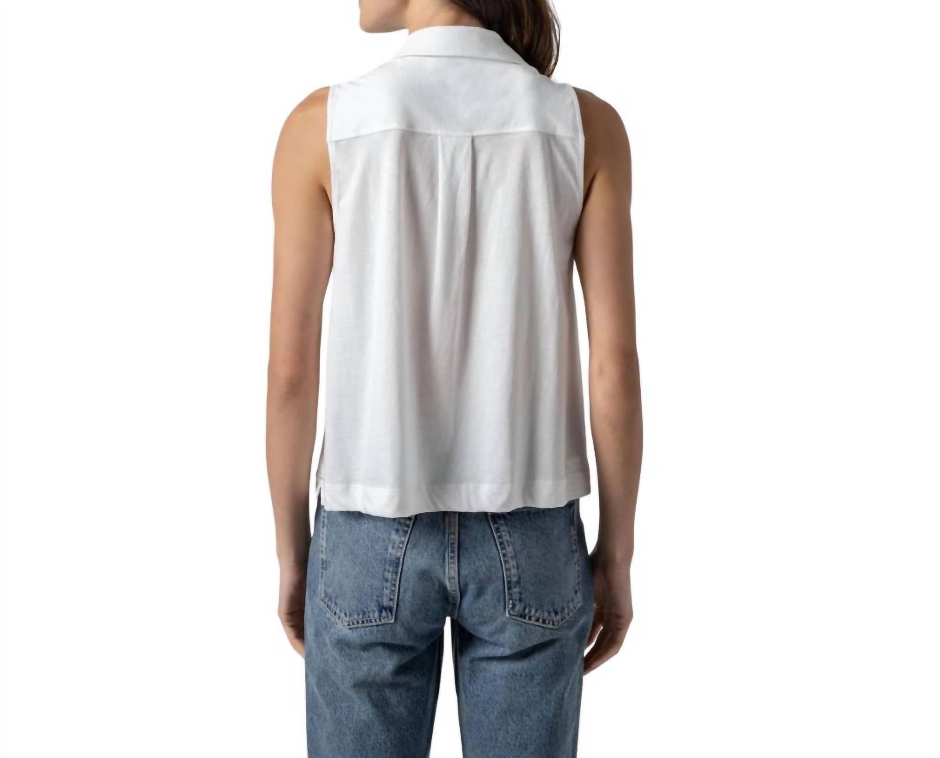 Lilla P - Sleeveless Button Down