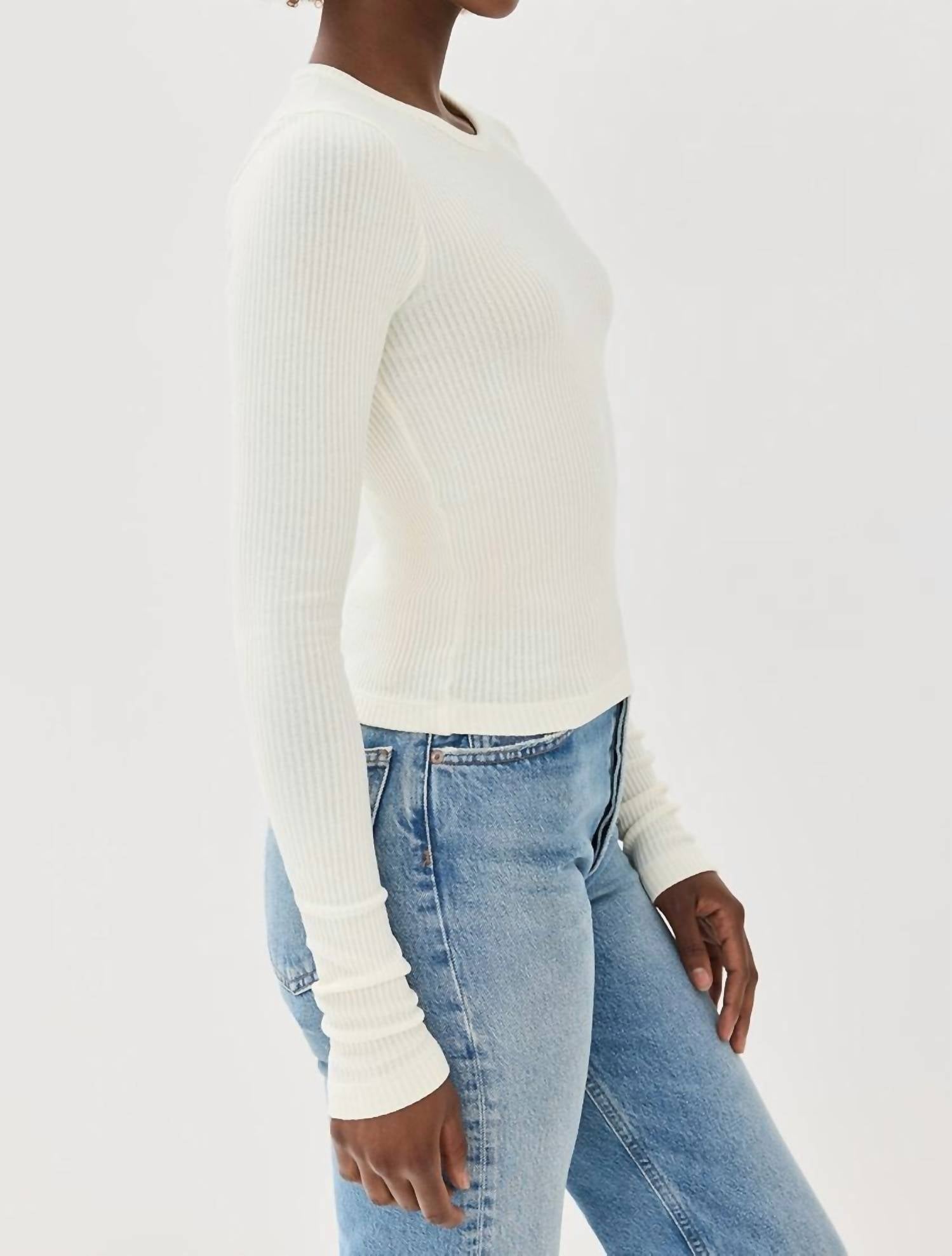 Agolde - Alma Shrunken Crewneck Top