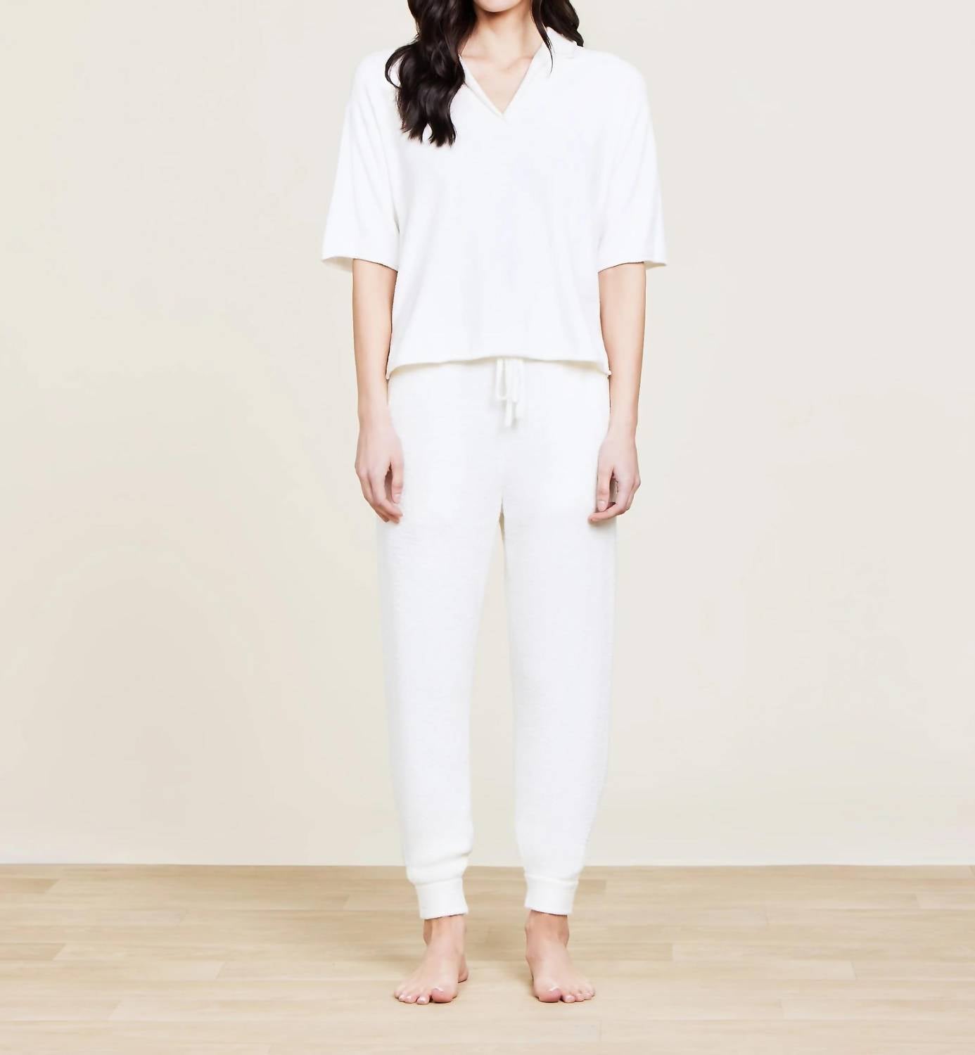 Barefoot Dreams - Collared Short Sleeve Top