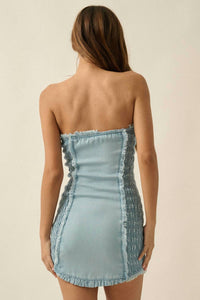 Promesa - Smocked Strapless Mini Dress