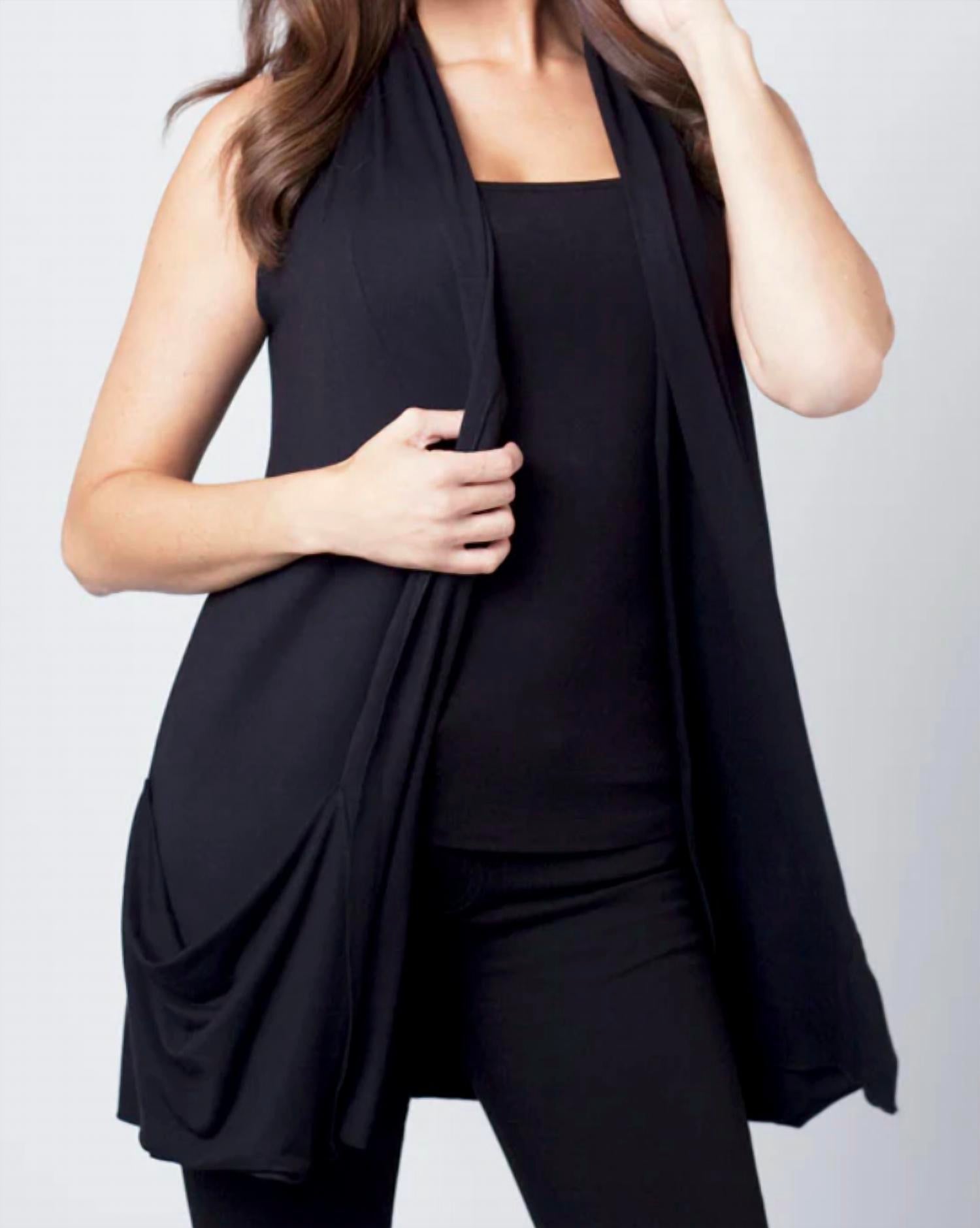 Angel Apparel - Draped Pocket Vest