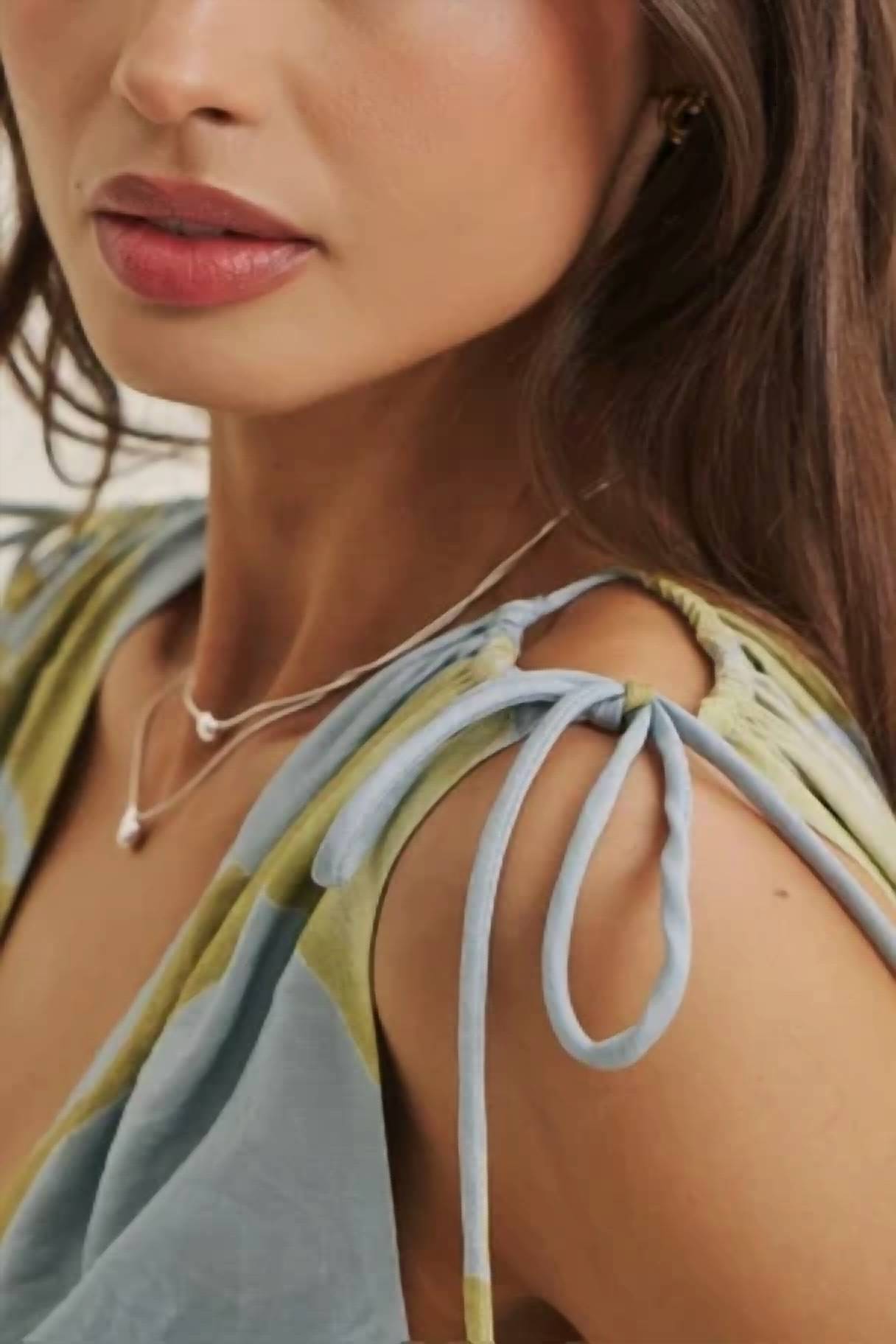In February - Willow Shoulder Cutout Floral Midi Dress