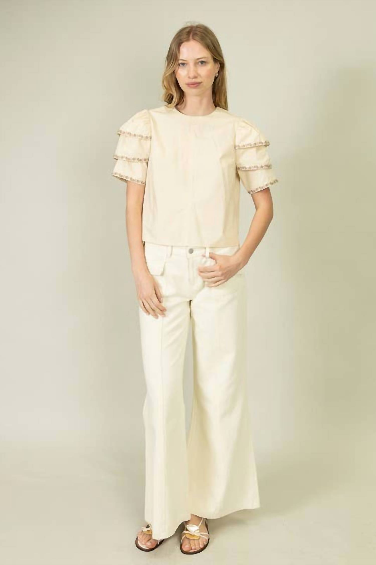 Heyson - Ruffle Sleeve Top