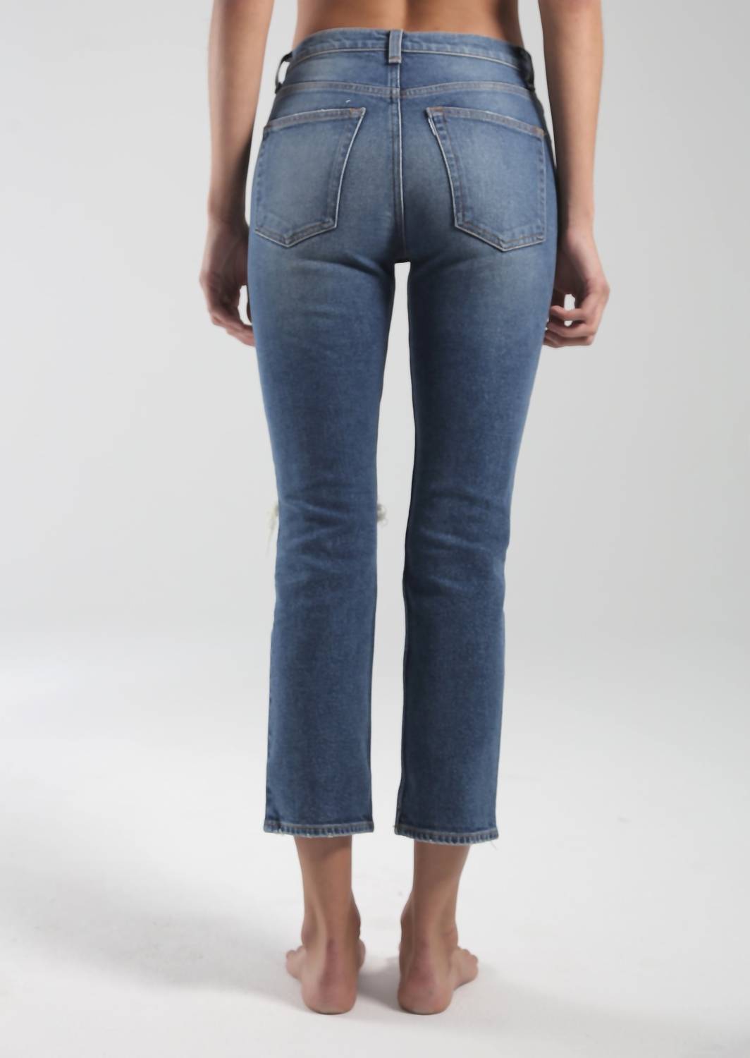 Askk Ny - High Rise Straight Leg Jean