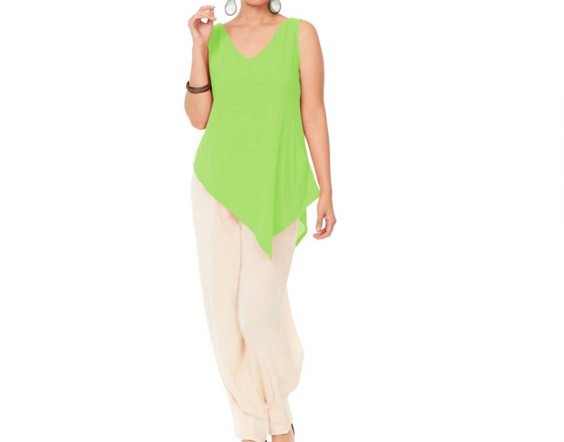 Oh My Gauze! Allie Top in pear - women's tank top