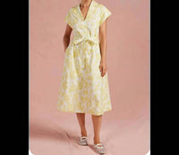 Strut & Bolt - Scalloped Shirt Midi Dress