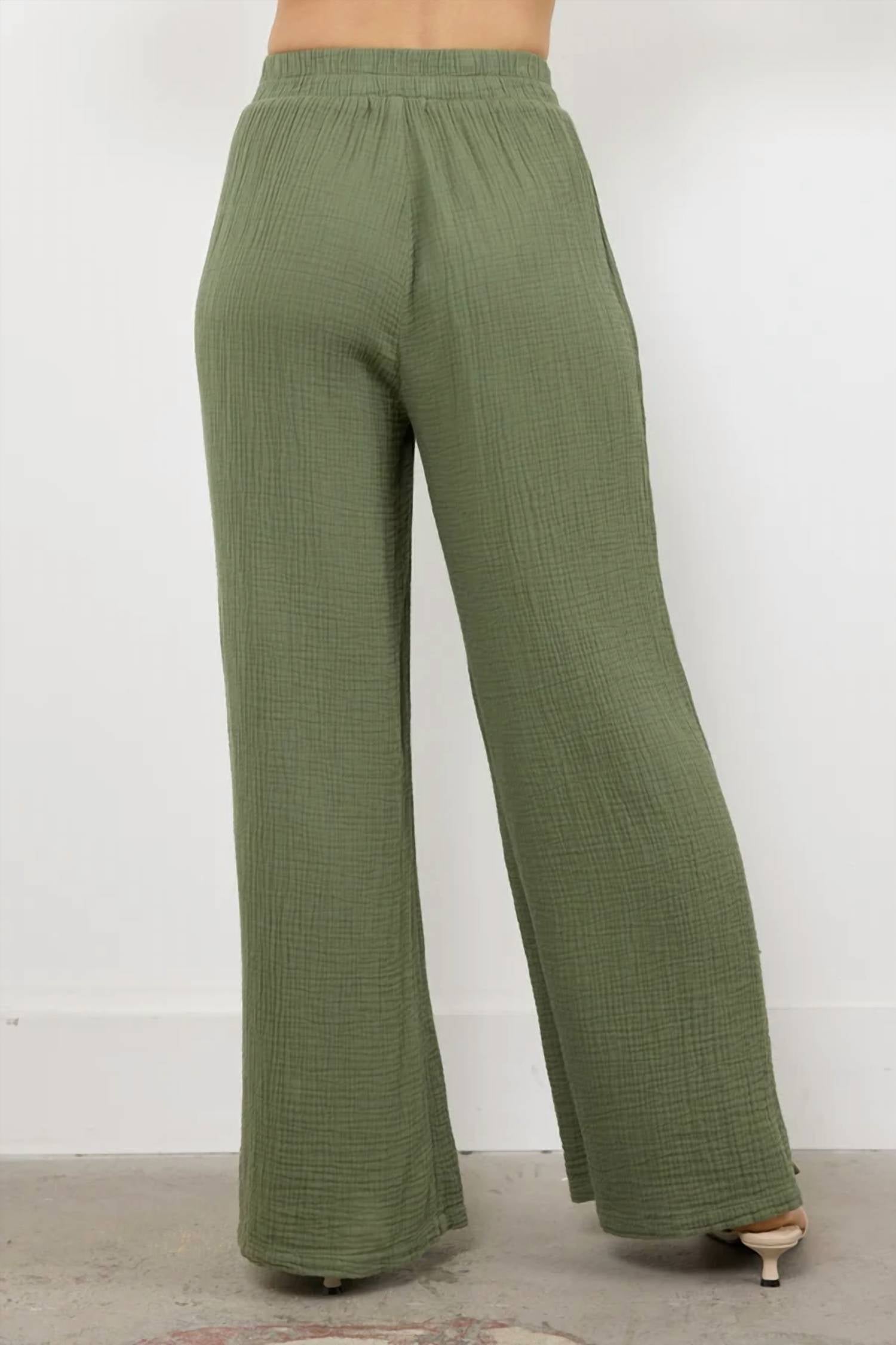 Lamade - Breezy Gauze Pant With Side Slit