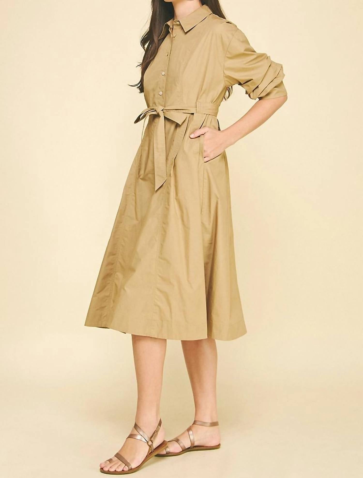 Pinch - Jennifer Tucked Midi Dress