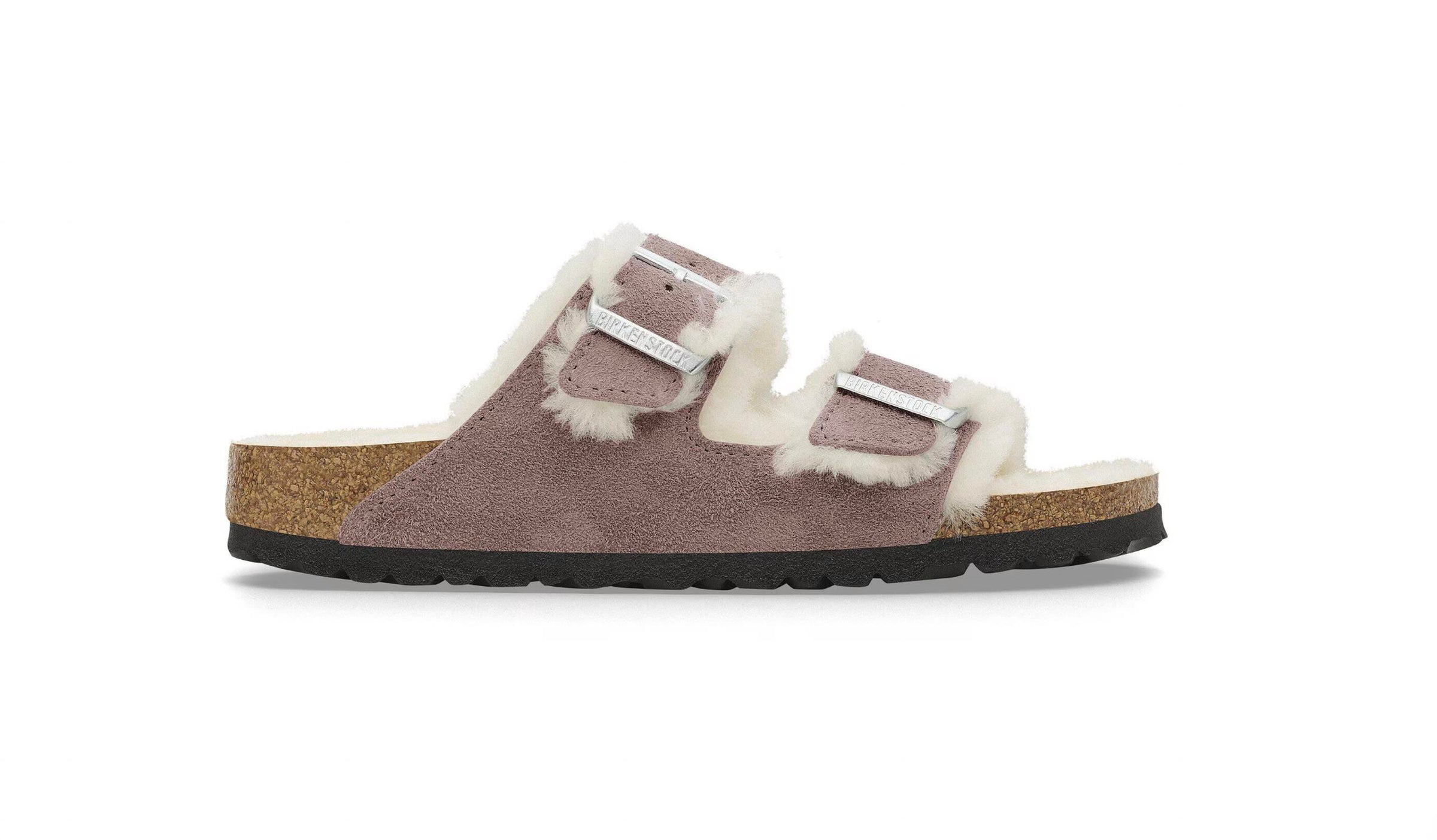 Birkenstock - Women's Arizona Shearling Suede Narrow Sandals