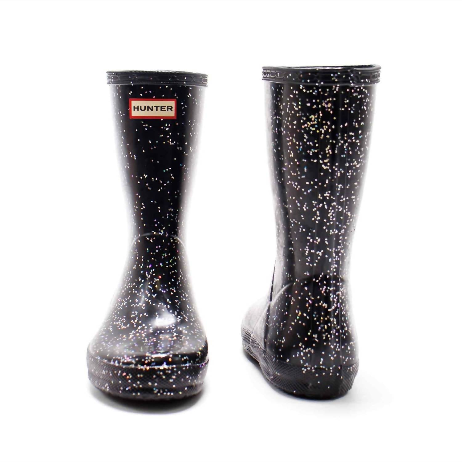 HUNTER Kids Original First Giant Glitter Rain Boots in black - kids' shoe - view 5