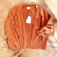 Allie Rose - Women's Open Front Knit Cardigan