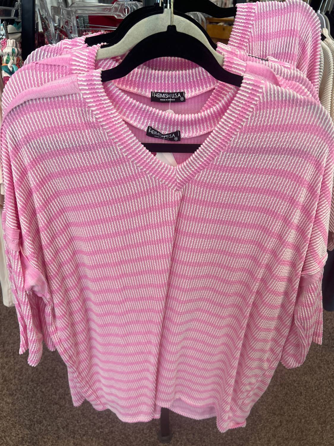 Heimish Usa - Vneck Ribbed Top