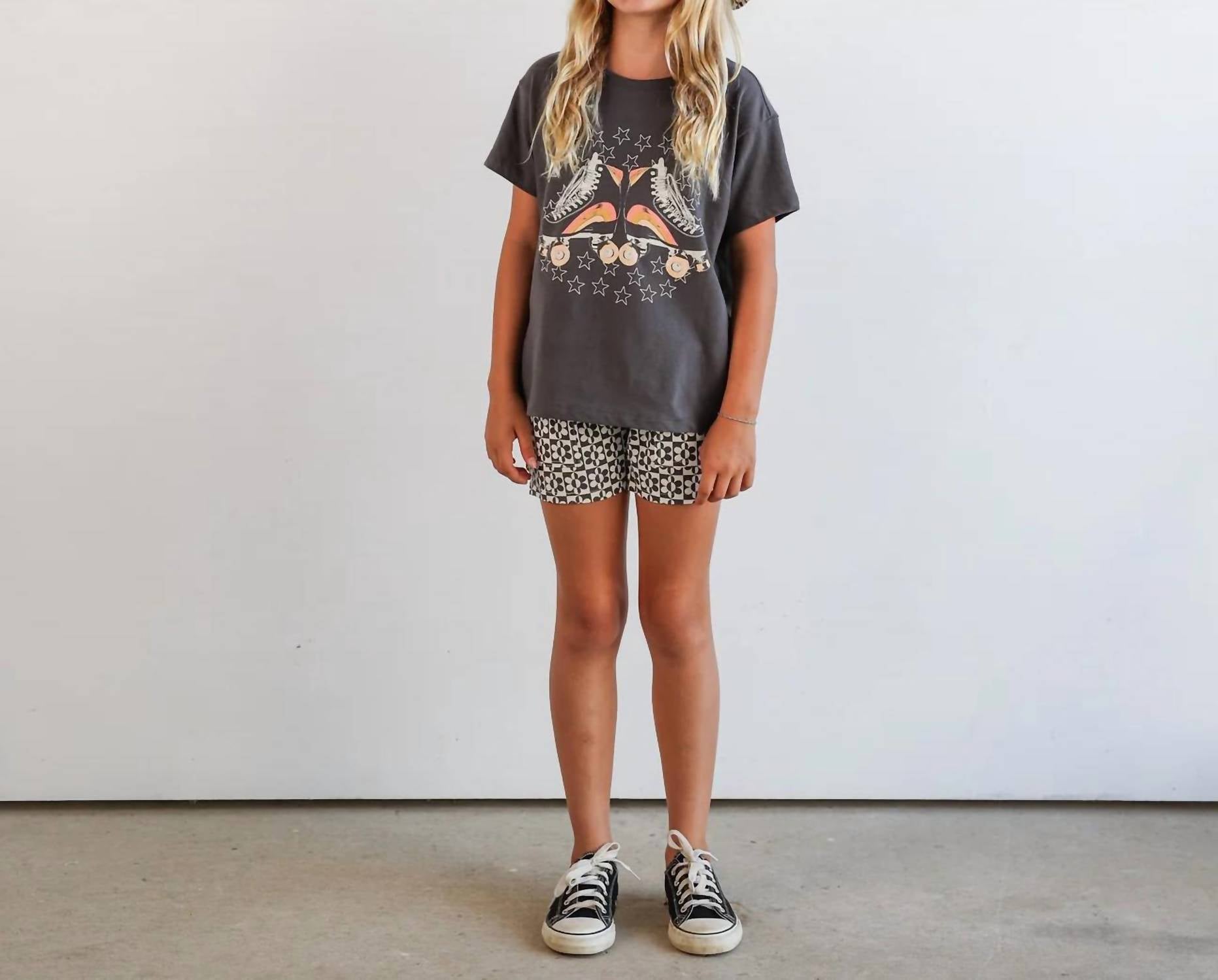 Tiny Whales - Girl's Let The Good Times Roll Short Sleeve Tee