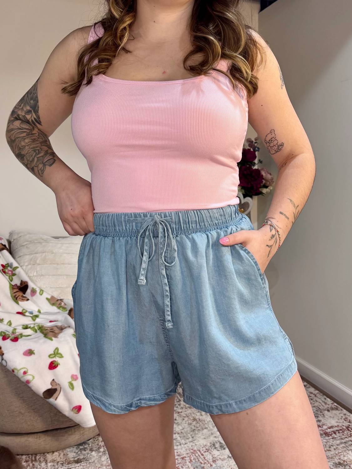Hyfve - Breezy Lyocell Drawstring Shorts