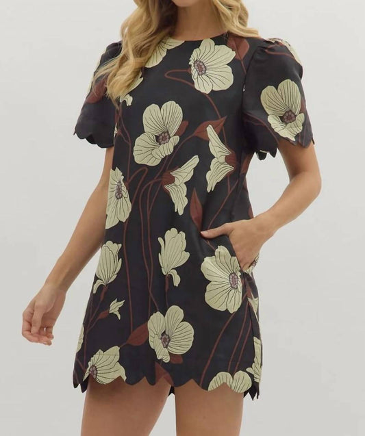 Entro - Spiced Petals Mini Dress