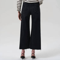 Citizens Of Humanity - Lyra Wide Leg Crop Raw Hem Jeans