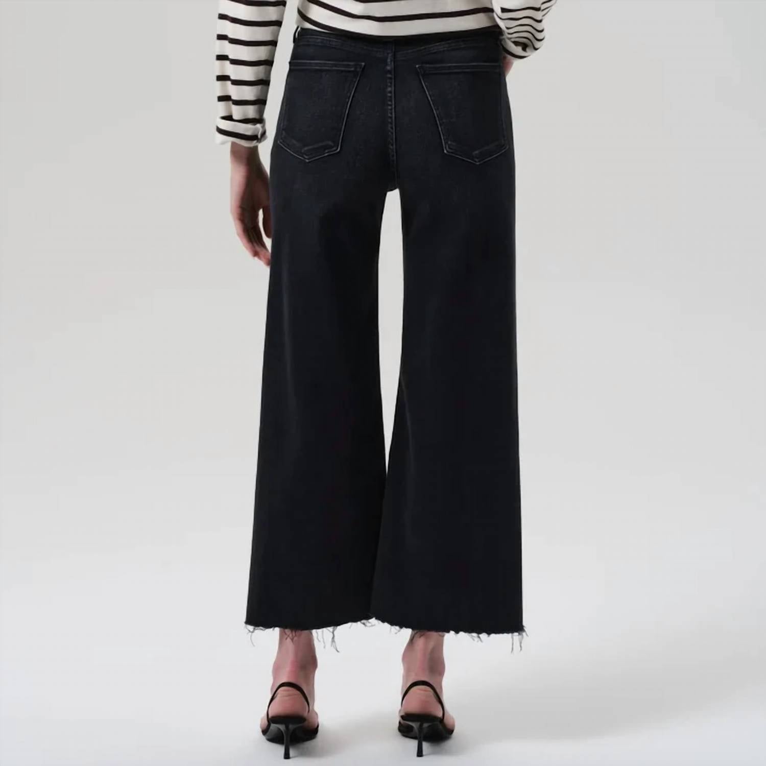 Citizens Of Humanity - Lyra Wide Leg Crop Raw Hem Jeans