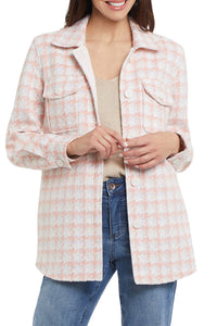 Tribal - Penny Plaid Shacket - Plus