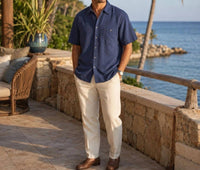 Tori Richard - Palm Tree Jacquard Hawaiian Shirt