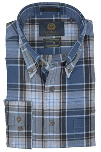 Viyella - Men's Check Button Down Shirt