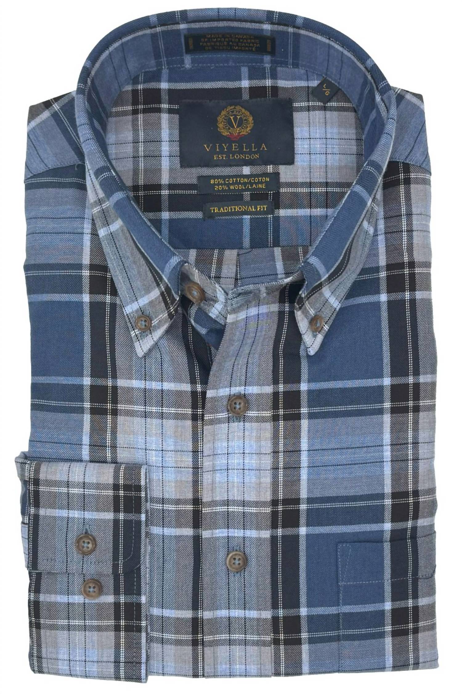 Viyella - Men's Check Button Down Shirt