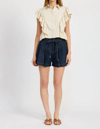 En Saison - Addison Ruffled Top