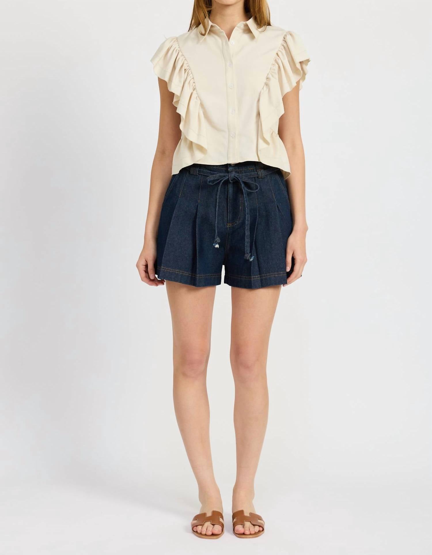 En Saison - Addison Ruffled Top
