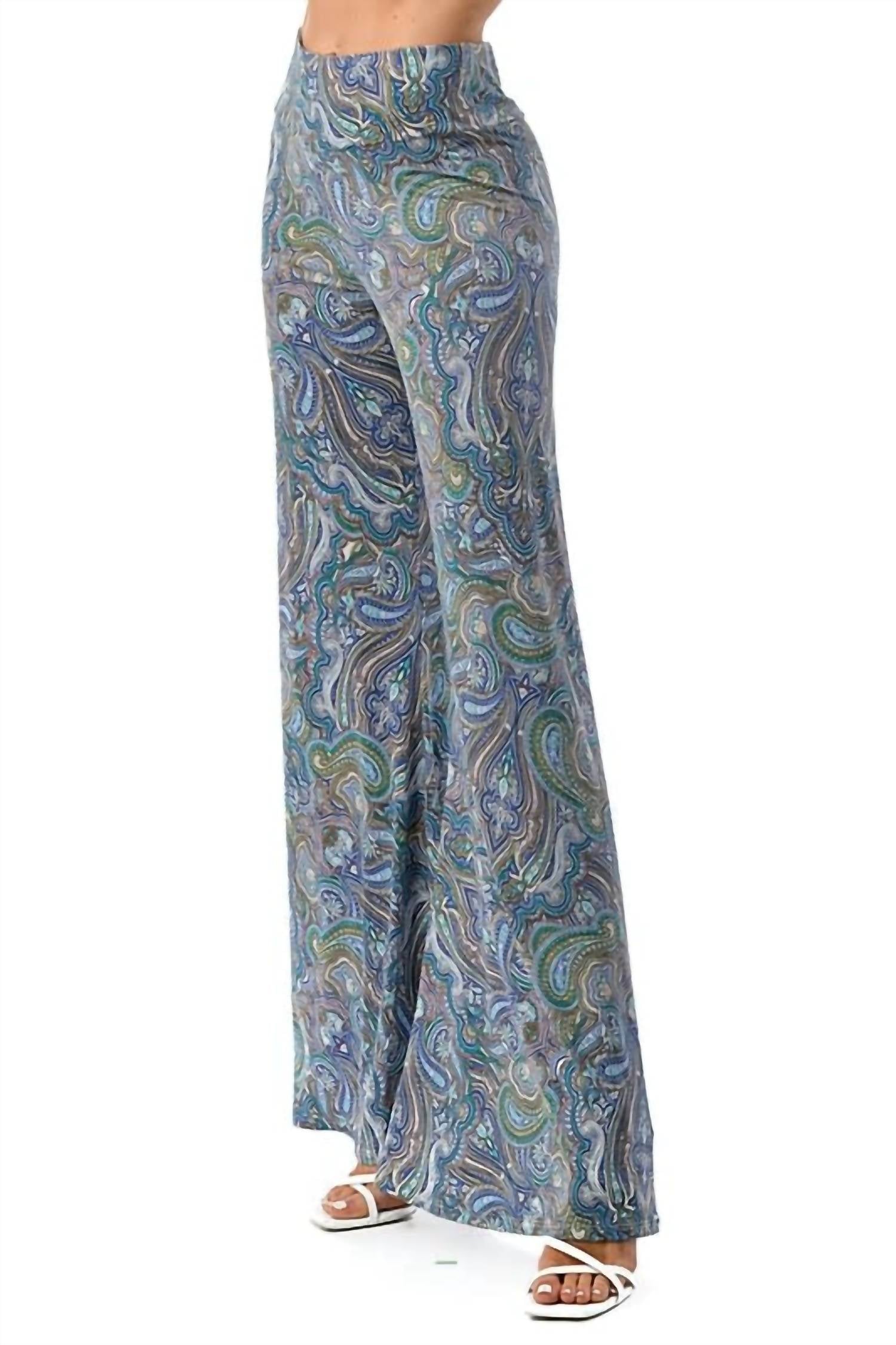 Ariella - Payton Paisley Plazzo Pant