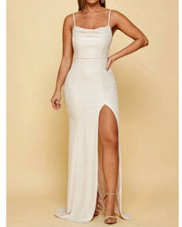 Cinderella Divine - Cowl Neck Glitter Gown