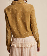 Listicle - Embroidered Western Cotton Shirt