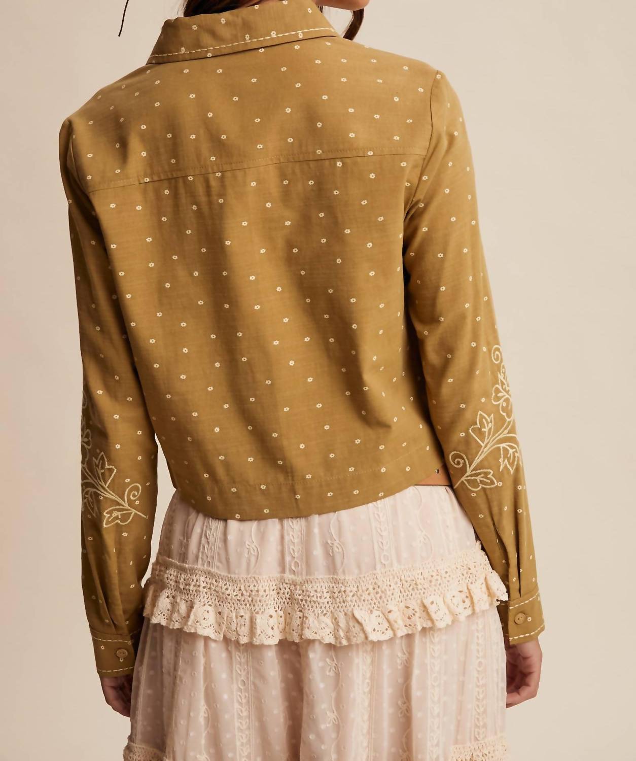 Listicle - Embroidered Western Cotton Shirt