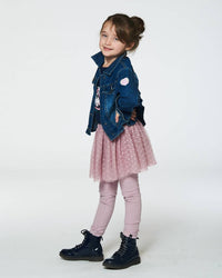Deux Par Deux - Girl's Leggings Tulle Skirt